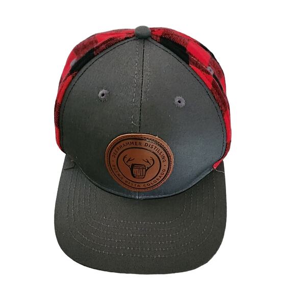Brewery Other - Deerhammer Distilling Brewery Buffalo Plaid Check Hat Cap Buena Vista Colorado
